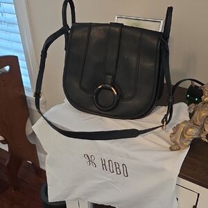 HOBO Black Leather Crossbody Bag
